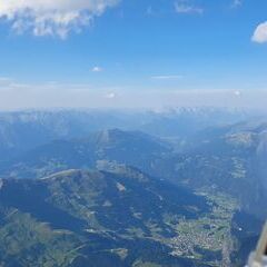 Flugwegposition um 16:33:24: Aufgenommen in der Nähe von Gemeinde Serfaus, Serfaus, Österreich in 4002 Meter